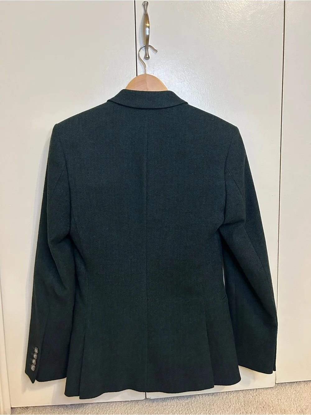 ASOS Dark Green Textured Single-Breasted Suit (Blazer and Pants)